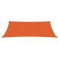 Preview: Sonnensegel 160 g/m² Orange 2,5x3,5 m HDPE