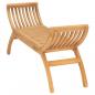 Preview: Gartenbank 126 cm Massivholz Teak