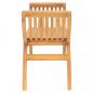 Preview: Gartenbank 126 cm Massivholz Teak