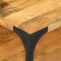 Preview: Couchtisch mit Ablage 100x55x38 cm Massivholz Mango und Stahl