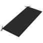 Preview: 2-Sitzer-Gartenbank mit Auflage 120 cm Grau Eukalyptusholz