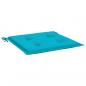 Preview: Gartenstuhl-Kissen 6 Stk. Türkis 40x40x3 cm Stoff
