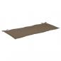 Preview: Gartenbank-Auflage Taupe 120x50x3 cm Oxford-Gewebe