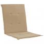 Preview: Gartenstuhlauflagen für Niedriglehner 2 Stk. Beige 100x50x3 cm