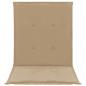 Preview: Gartenstuhlauflagen für Niedriglehner 2 Stk. Beige 100x50x3 cm