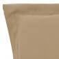 Preview: Gartenstuhlauflagen für Niedriglehner 2 Stk. Beige 100x50x3 cm