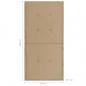 Preview: Gartenstuhlauflagen für Niedriglehner 2 Stk. Beige 100x50x3 cm