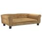 Preview: Hundebett Braun 95x55x30 cm Samt