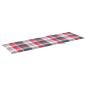 Preview: Sonnenliegen-Auflage Rot Karomuster 200x70x3 cm Oxford-Gewebe