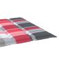 Preview: Sonnenliegen-Auflage Rot Karomuster 200x70x3 cm Oxford-Gewebe
