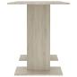 Preview: Esstisch Sonoma-Eiche 110x60x75 cm Holzwerkstoff