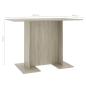 Preview: Esstisch Sonoma-Eiche 110x60x75 cm Holzwerkstoff