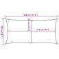 Preview: Sonnensegel 160 g/m² Schwarz 2x3,5 m HDPE