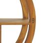 Preview: Wandregal Yin und Yang 80x17,5x80 cm Teak Massivholz