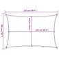 Preview: Sonnensegel 160 g/m² Orange 2x2,5 m HDPE