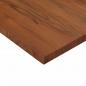 Preview: Tischplatte Quadratisch Dunkelbraun 50x50x2,5cm Eiche Behandelt