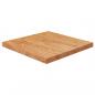 Preview: ARDEBO.de - Tischplatte Quadratisch Hellbraun 60x60x4cm Behandelte Eiche