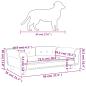 Preview: Hundebett Creme 95x55x30 cm Kunstleder