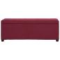 Preview: Bank mit Staufach 116 cm Weinrot Polyester