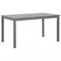 Preview: ARDEBO.de - Gartentisch Grau 140x80x74 cm Massivholz Akazie