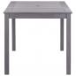 Preview: Gartentisch Grau 140x80x74 cm Massivholz Akazie