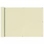 Preview: ARDEBO.de - Balkonsichtschutz Oxfordgewebe 75x400 cm Creme
