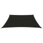 Preview: Sonnensegel 160 g/m² Schwarz 6x6 m HDPE