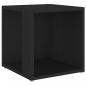 Preview: Beistelltisch Schwarz 33x33x34,5 cm Holzwerkstoff