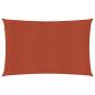 Preview: ARDEBO.de - Sonnensegel 160 g/m² Terrakottarot 2,5x5 m HDPE