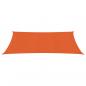 Preview: Sonnensegel 160 g/m² Orange 2,5x5 m HDPE