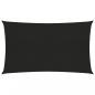 Preview: ARDEBO.de - Sonnensegel 160 g/m² Schwarz 2,5x5 m HDPE