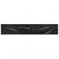 Preview: TV-Schrank Schwarz Marmor-Optik 220x40x40,5 cm Hartglas