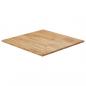 Preview: ARDEBO.de - Tischplatte Quadratisch Hellbraun 90x90x1,5cm Behandelte Eiche