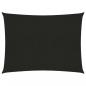 Preview: ARDEBO.de - Sonnensegel 160 g/m² Schwarz 6x7 m HDPE