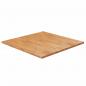 Preview: ARDEBO.de - Tischplatte Quadratisch Hellbraun 80x80x2,5cm Behandelte Eiche