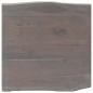 Preview: Couchtisch Lebendige Kanten Grau 60x60x40cm Massivholz Akazie