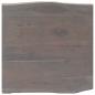 Preview: Couchtisch Lebendige Kanten Grau 60x60x40cm Massivholz Akazie