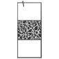 Preview: Duschwand mit Ablage für Walk-In-Dusche Schwarz 90x195 cm ESG