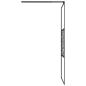 Preview: Duschwand mit Ablage für Walk-In-Dusche Schwarz 90x195 cm ESG