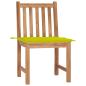 Preview: Gartenstühle 2 Stk. mit Kissen Massivholz Teak