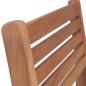 Preview: Gartenstühle 4 Stk. mit Anthrazit Kissen Massivholz Teak