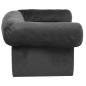 Preview: Hundesofa mit Schublade Dunkelgrau 75x50x38 cm Plüsch