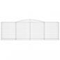Preview: Gabionen mit Hochbogen 20 Stk 400x50x120/140cm Verzinktes Eisen