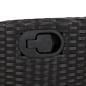 Preview: 9-tlg. Garten-Essgruppe mit Kissen Schwarz Poly Rattan