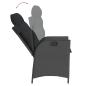 Preview: 9-tlg. Garten-Essgruppe mit Kissen Schwarz Poly Rattan