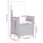 Preview: 3-tlg. Garten-Essgruppe mit Kissen Schwarz Poly Rattan