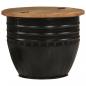 Preview: Couchtisch Schwarz 50x39,5 cm Altholz Massiv