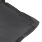 Preview: Hochlehner-Auflagen 4 Stk. Melange Anthrazit 120x50x7 cm Stoff