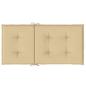 Preview: Niedriglehner-Auflagen 2 Stk. Melange Beige 100x50x4 cm Stoff