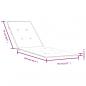 Preview: Liegestuhl-Auflage Melange Creme (75+105)x50x3 cm Stoff